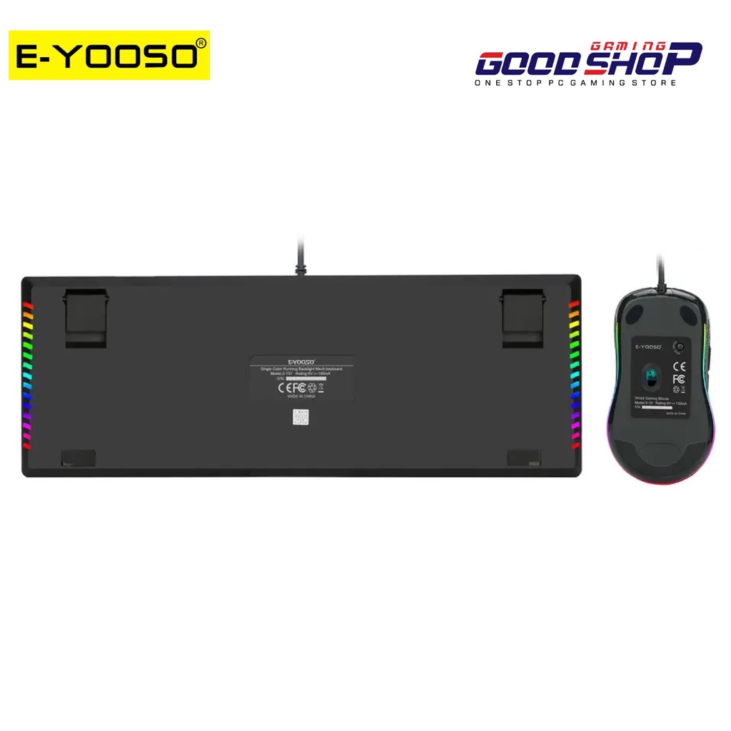 E-YOOSO GAMING KEYBOARD MOUSE RGB SIDE LIGHT - Z-737