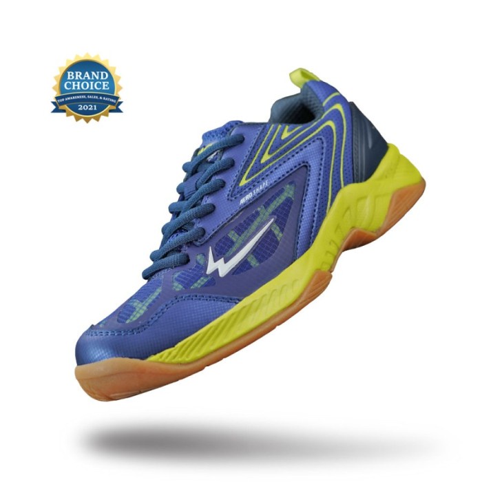 {MentariStore} EAGLE COMMANDO 2 JR Junior Sepatu Badminton Olahraga Bulutangkis Anak - Biru 32 Murah