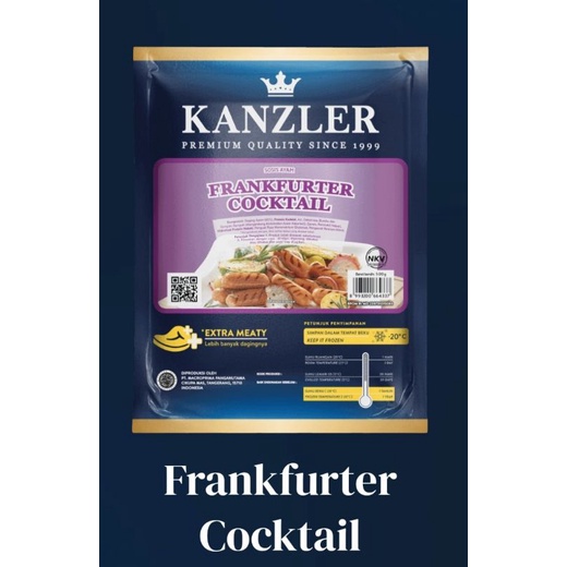 

Sosis Kanzler Frankfurter Cocktail 500gr