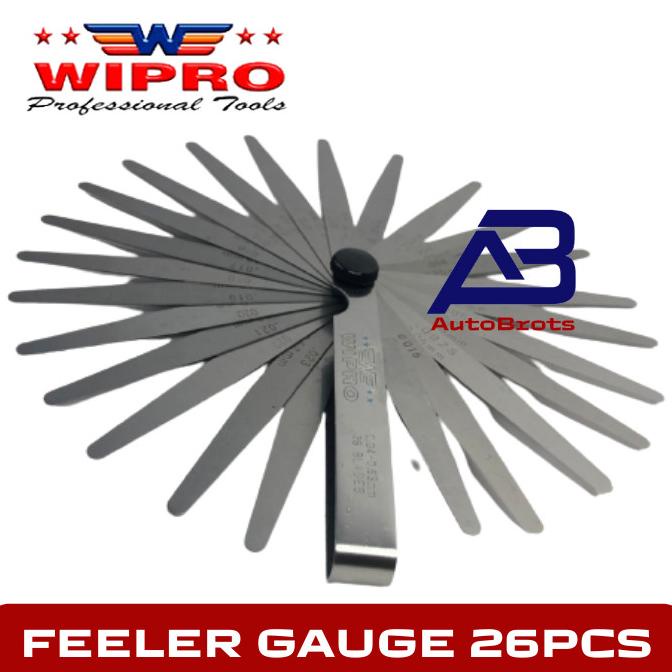 WIPRO Feeler Gauge 26 Blades / Setelan Klep / Puller / Fuller 26pcs