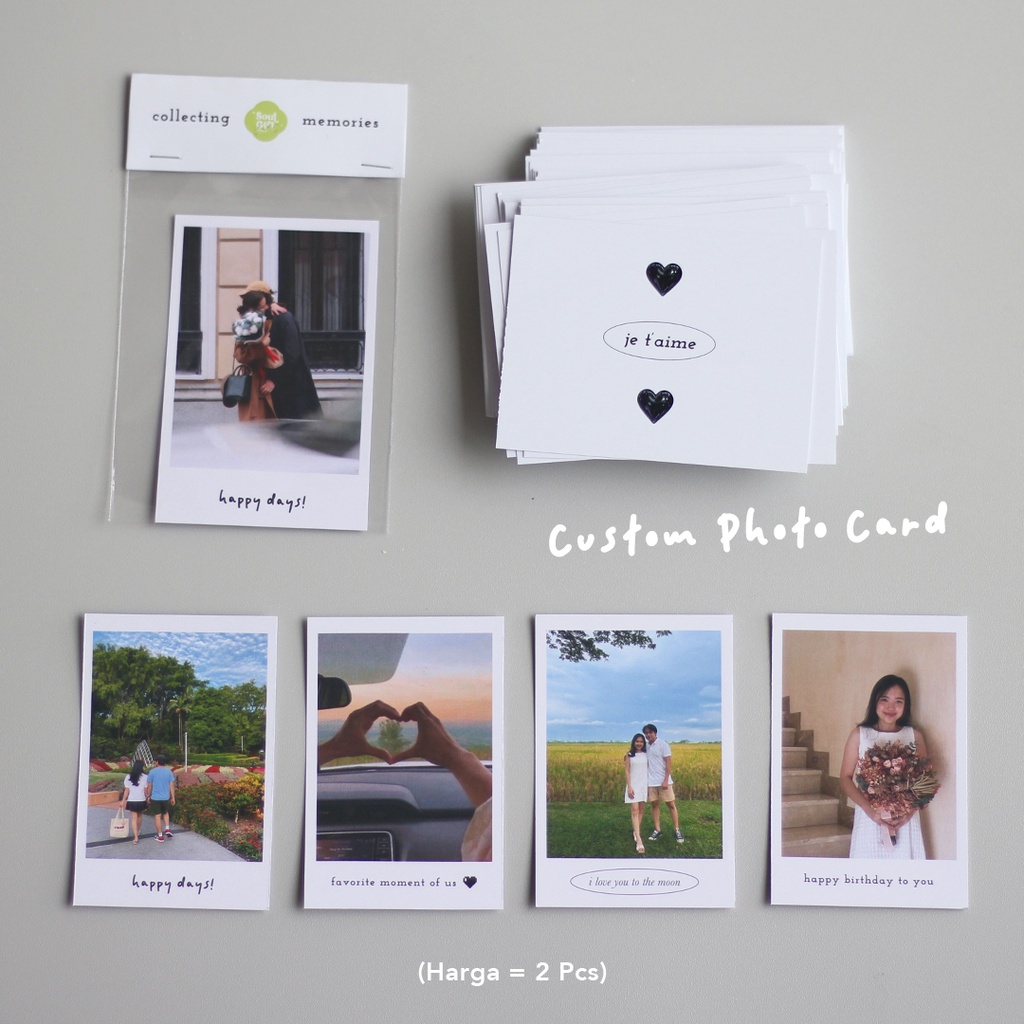 [HARAP BACA DESKRIPSI] Cetak Foto Instant | Print Foto Custom Polaroid | Custom Photocard Murah | Cetak Custom Kartu Ucapan Ilustrasi Foto Kado Unik Birthday Gift by Suka Home