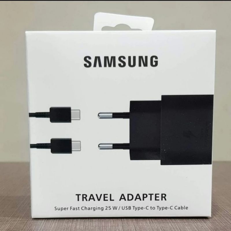 Charger Samsung Galaxy A53 5G M23 5G USB Type C to C Original 25 WATT Super Fast Charging