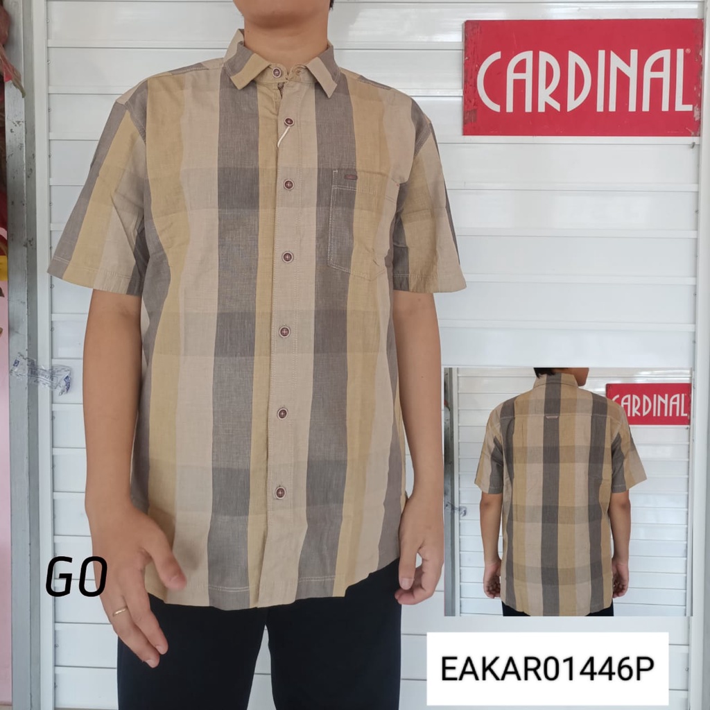 gof CRRB CARDINAL KEMEJA CASUAL Premium Hem Pria Baju Pendek Cowok Pakaian Pria