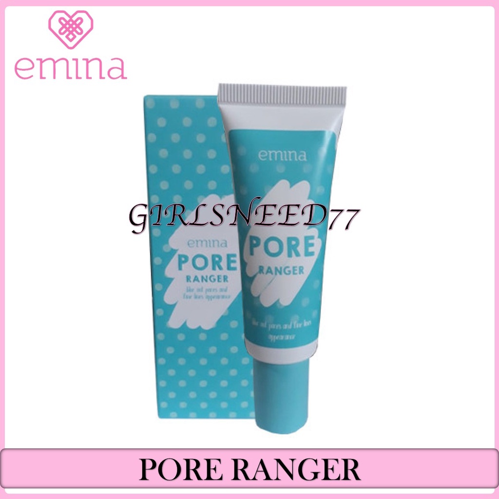 Girlsneed77 Emina Pore Ranger 20 mL - Primer Translucent Matte Samarkan Pori-Pori Make up Tahan 12 Jam