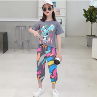 Setelan Casual Anak Perempuan / Baju Anak Perempuan set / Baju Anak cewe Import Casual / Baju Setela