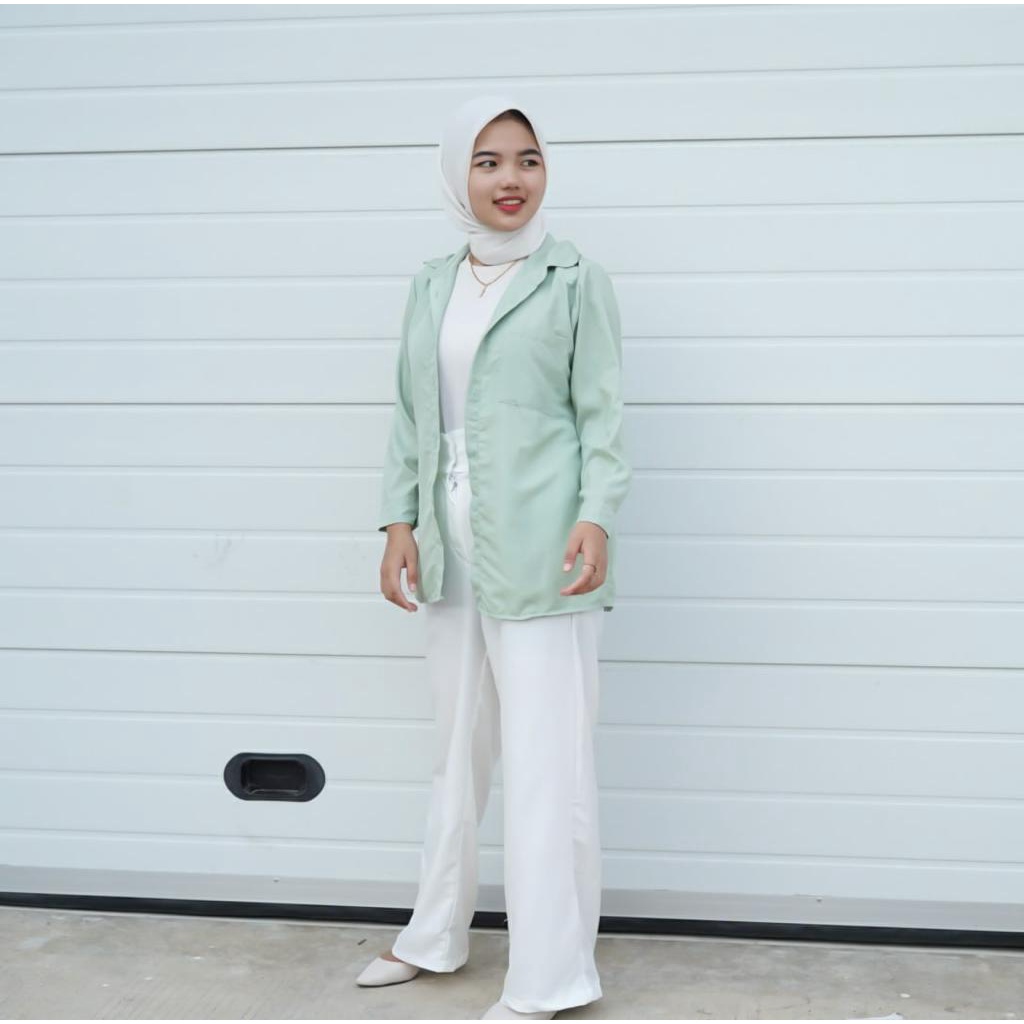 BEFAST - ZFS OOTD WANITA OUTER LALISA / HERRA POCKET OUTER TOP / Fashion Wanita Kerja Casual / Outer Polos Formal / Outfit Daly Wanita Remaja ABG Trendy / Blazer Lengan Panjang Terlaris / OOTD Style Wanita Hijab