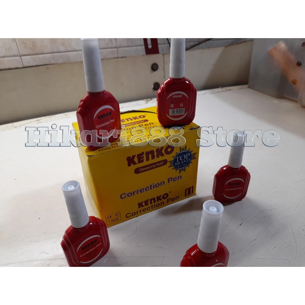 

TIP EX CORRECTION PEN CAIR KENKO HARGA TERTERA 1 KOTAK ISI 12 PCS