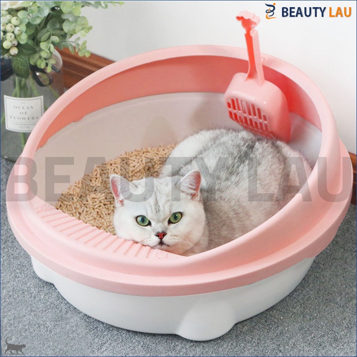 CAT LITTER BOX BAK TEMPAT PASIR KUCING KECIL TOILET KUCING TEMPAT KOTORAN PUP POOP KUCING