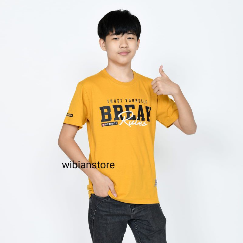 Redbox Baju Kaos Anak Laki Laki Tanggung Remaja Junior Usia 9-17 Tahun Clothing Distro Original