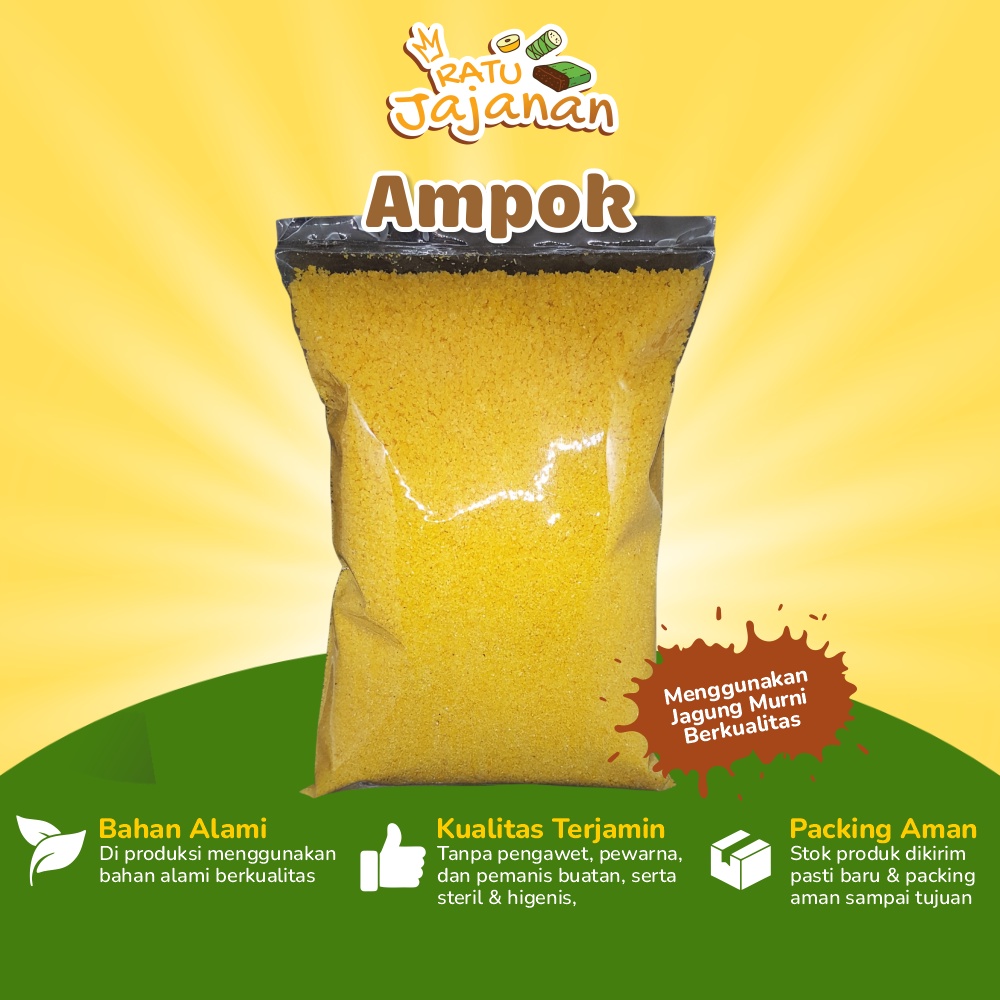 

Ampok Jagung Instan 1 Kg Makanan Tradisional Sego Nasi Jagung Pulen Enak Tanpa Pengawet Pewarna