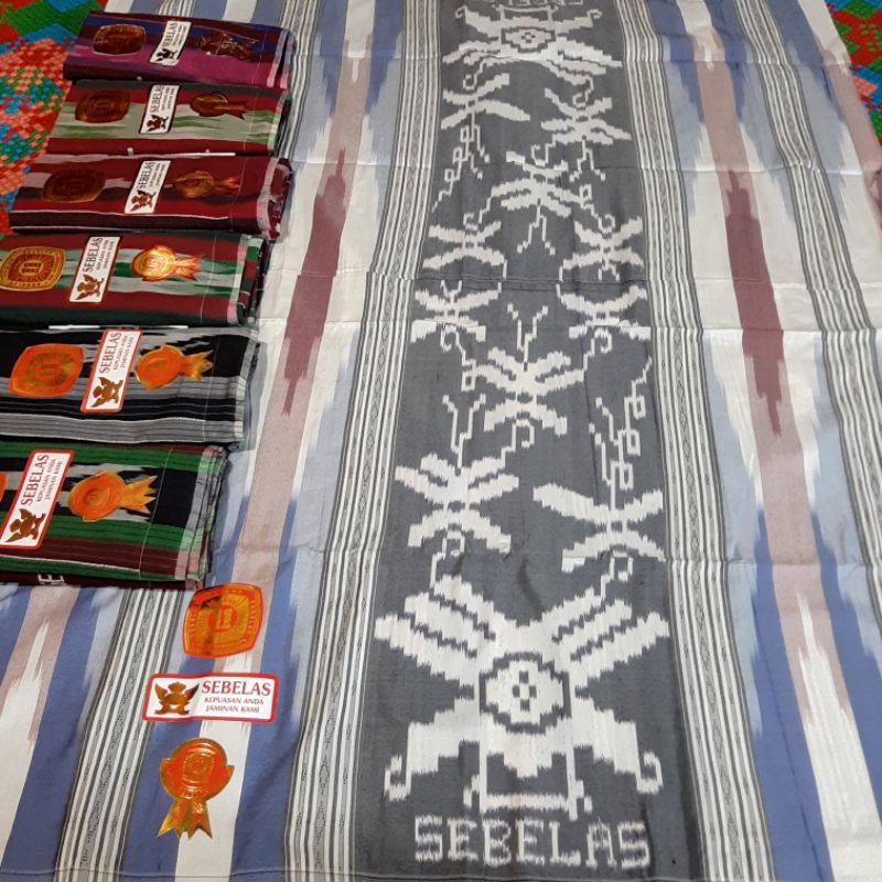 sarung jadul merk sebelas mesres /songket jahit tengah