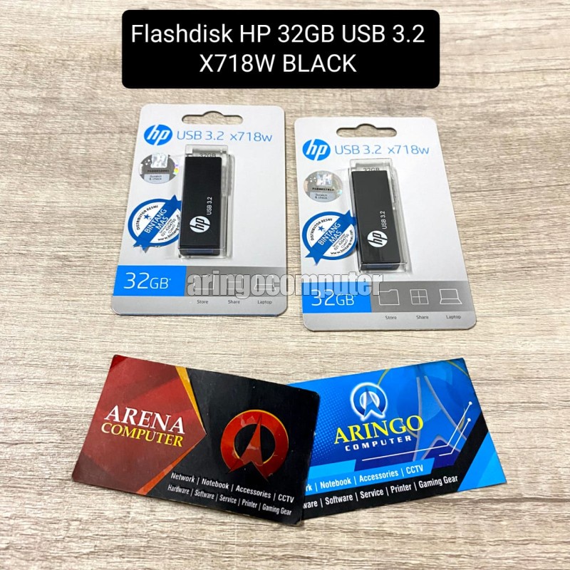 Flashdisk HP 32GB USB 3.2 X718W BLACK