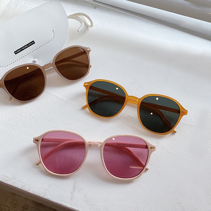 MMM Kacamata Wanita Hitam Korea Fashion Retro 6502 Kaca Mata Ulzzang Vintage Sunglasses Pantai Korean Impor Murah