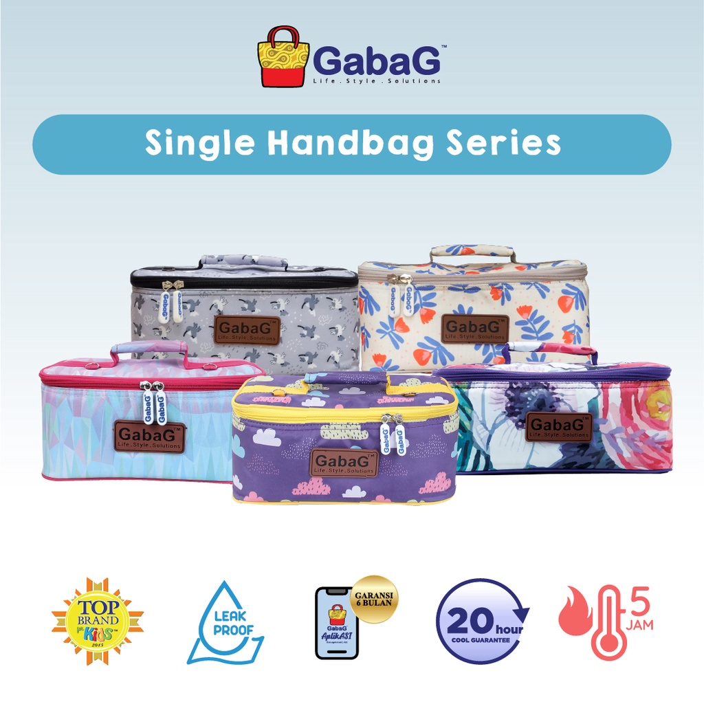 GABAG COOLER BAG INFINITE SERIES AWAN / CRYSTAL /BUNGA Tas Pendingin Botol Susu ASIP