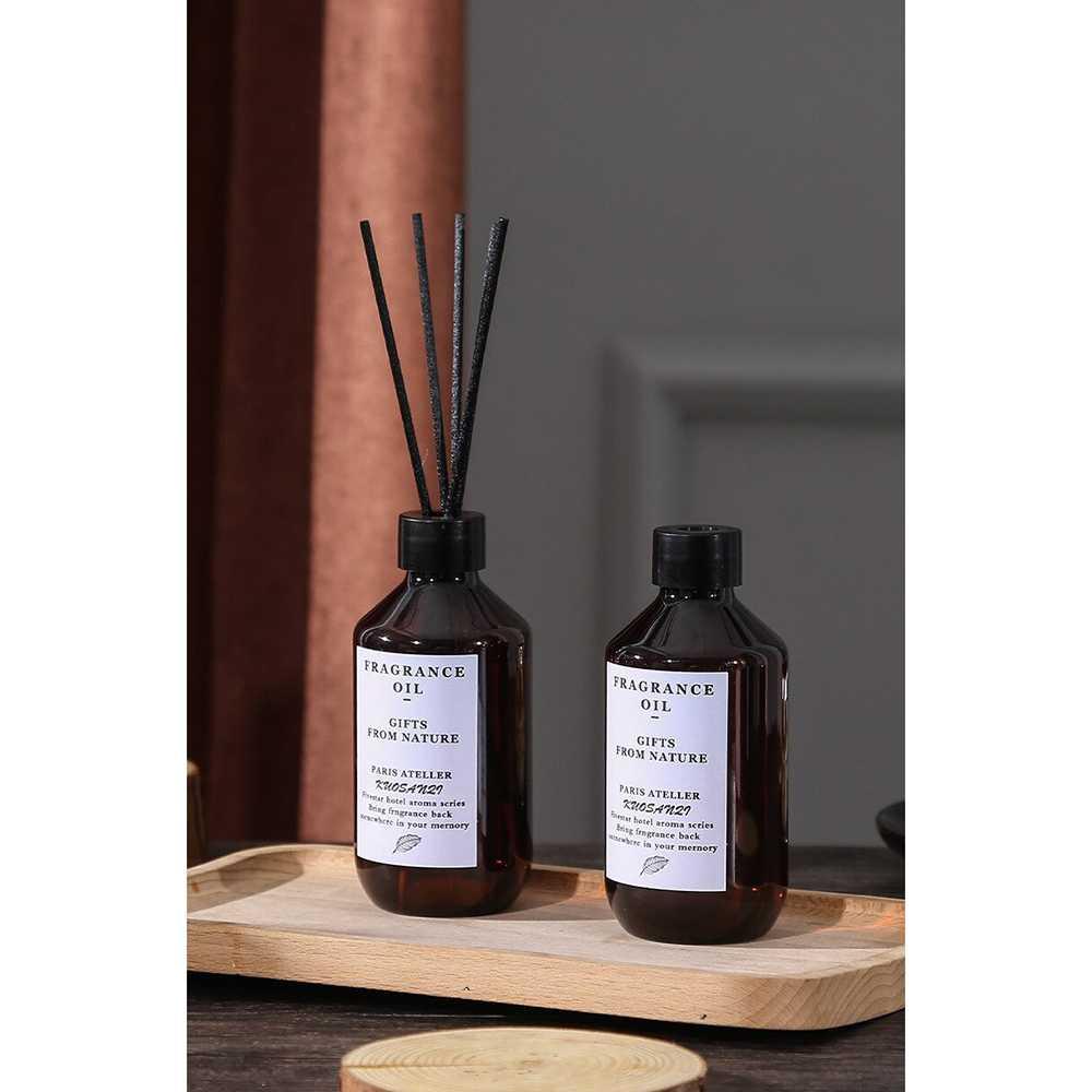 Pengharum Ruangan Aromaterapi Reed Diffuser Rattan Stick 200ml - ZHE50 - Black