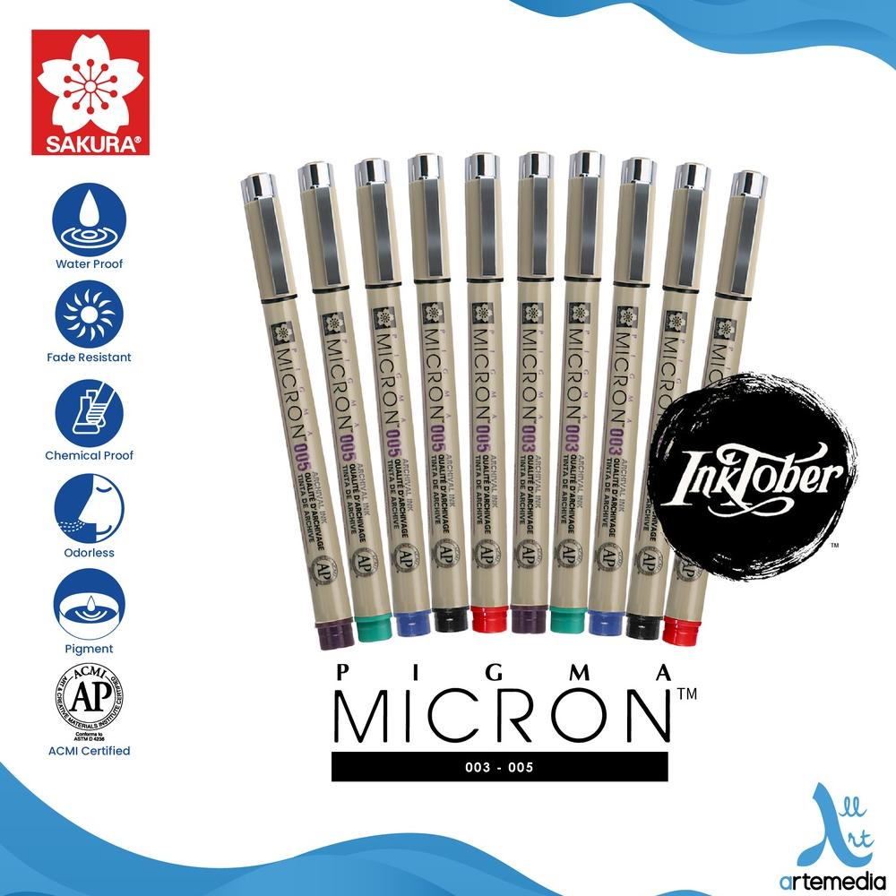 

Drawing Pen Sakura Pigma Micron 003 atau 005 Pigment Ink Pulpen Gambar