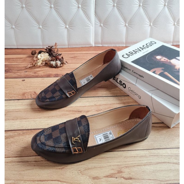 abbushoes Bm 58 Flatshoes model Slip On bahan Sintetis