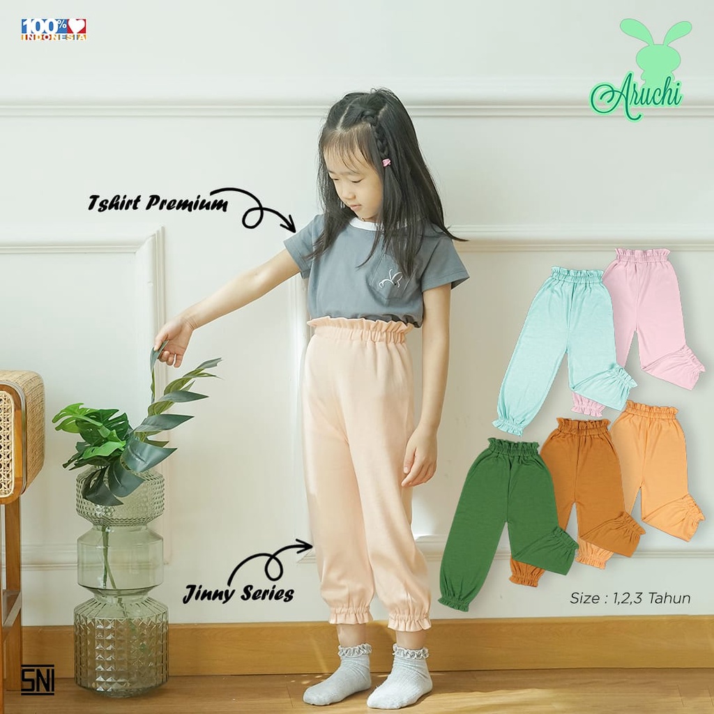 ARUCHI JINNY JOGGER SERIES JOGGER ANAK /LEGGING ANAK PEREMPUAN CELANA PANJANG ANAK PEREMPUAN 1-3 TAHUN