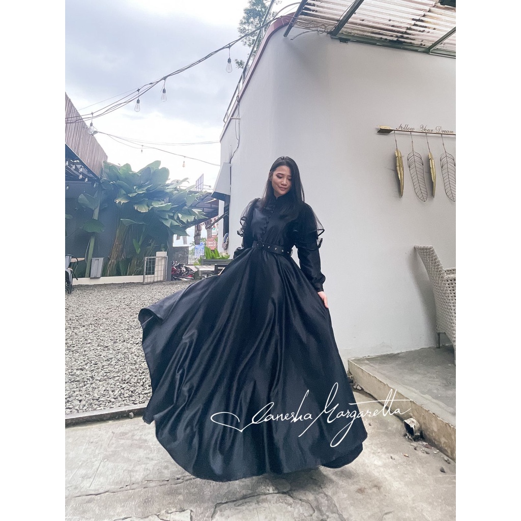 Vanesha Margaretta - 809 Dress mekar - dress muslim lengan peplum