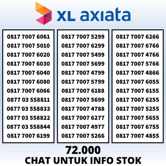 Nomor Cantik XL Axiata 4.5G Kartu Perdana XL 0k Rapih dan Murah Nasional #4