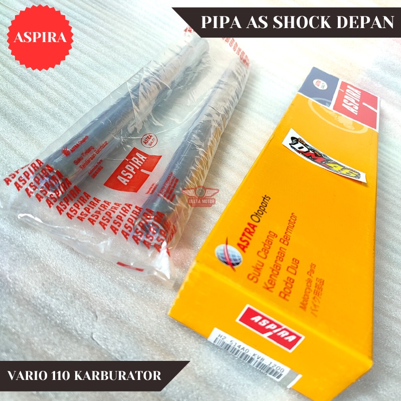 Garpu Pipa As Shock Depan Aspira KVB Sepasang Vario Old 110 Karbu / Karisma 125 / Smash 110