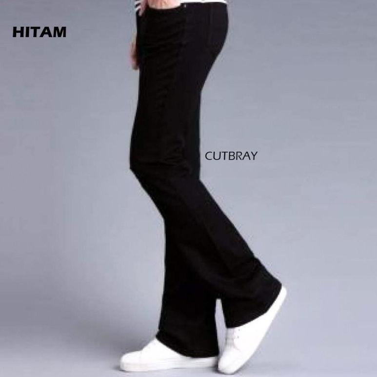 CHEKOUT Celana Jeans Cutbray Pria Komprang/Celana Boocut Cutbray Pria/Cutbray Terlaris Murah Melar