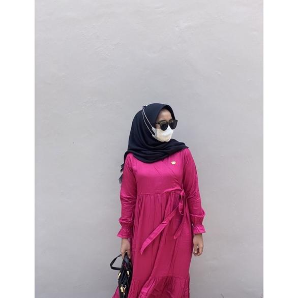 ORIGINAL Isita Gamis Busui Rayon Twill Premium Polos Murah