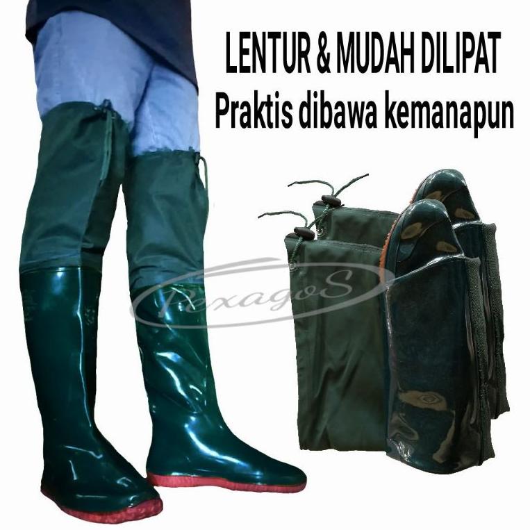BEST SELLER SEPATU BOOT SAWAH SEPATU BOOTS KARET PANJANG LENTUR SOL TEBAL SEPATU PETANI SAWAH
