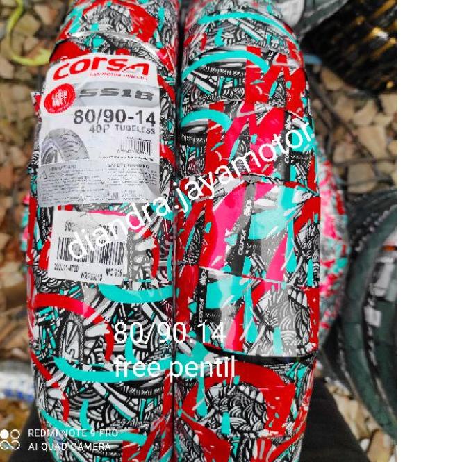 ♡ Ban tubles corsa Matic 80/90 ring 14 free pentil 100% original for all matic. ✦