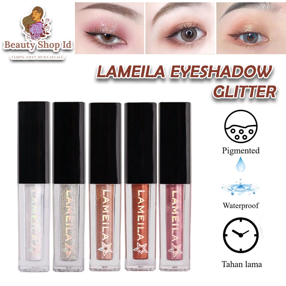 Beauty Jaya - Lameila Glitter Eyeshadow Liquid Eyeshadow Cair LM 1033 Waterproof