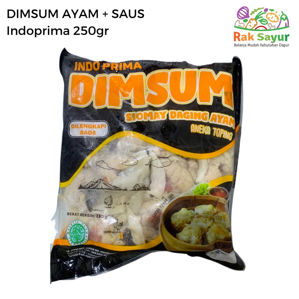 Dimsum Siomay Daging Ayam 250gr + Saus Frozen Food Rak Sayur Pasar Murah Online Padang