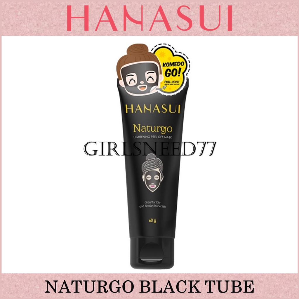 Hanasui Naturgo Black Peel Off Mask Tube GIRLSNEED77