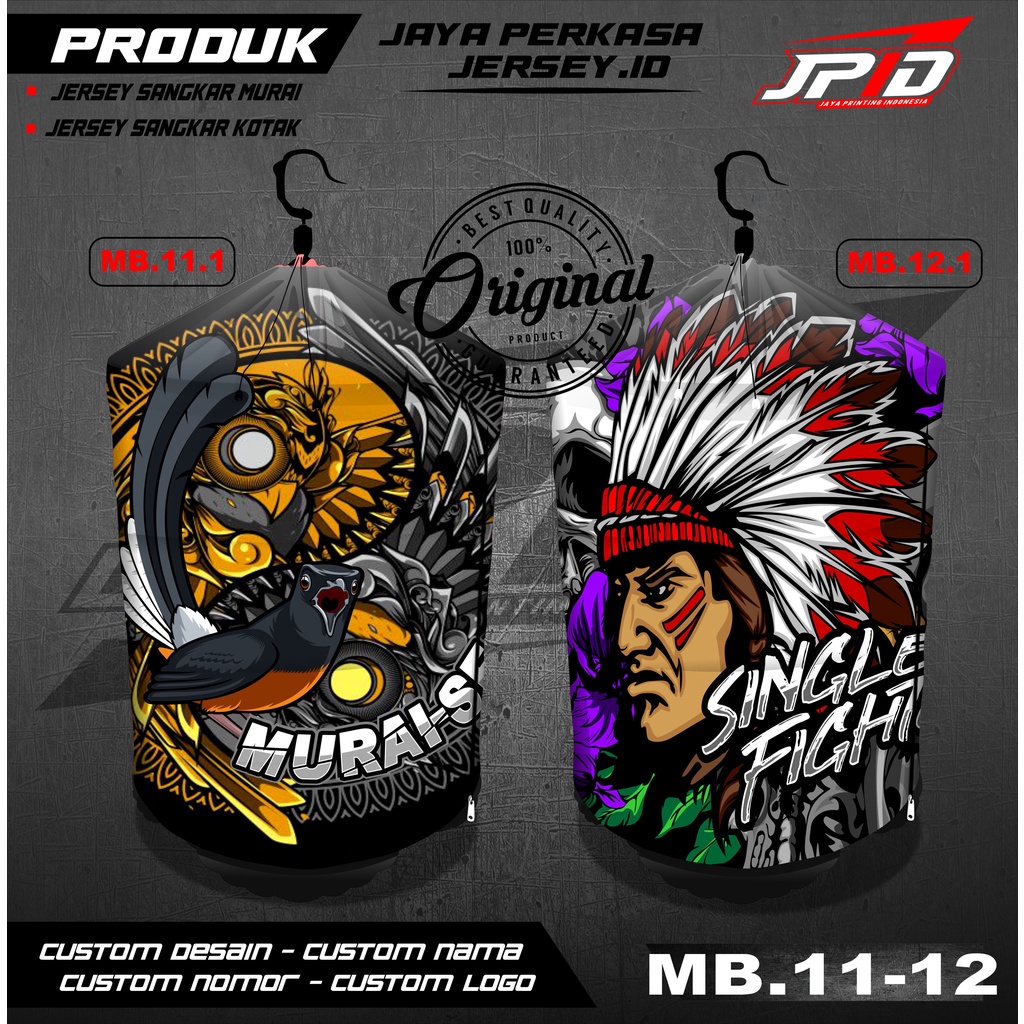 Krodong Sangkar Murai Jersey Krodong Murai Batu dan Stiker Sangkar Murai Batu JP 11-12