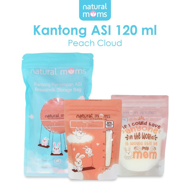 Natural Moms 120ml Thermal Sensor, Kantong ASI New Natural Mom