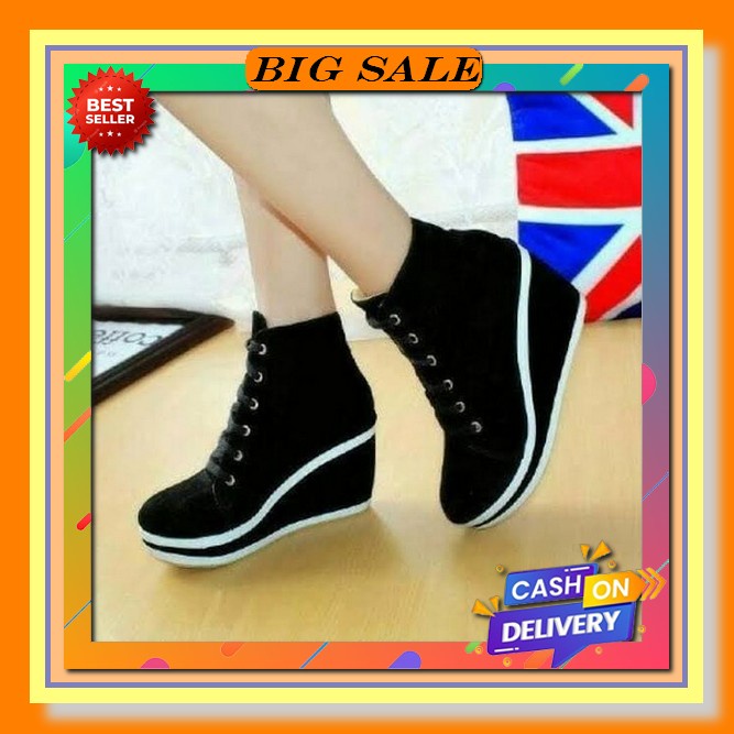 Sandal Wanita Korea Premium Instint Sendal Gunung Wedges Tinggi Casual Terbaru Kekikinian Model Tali