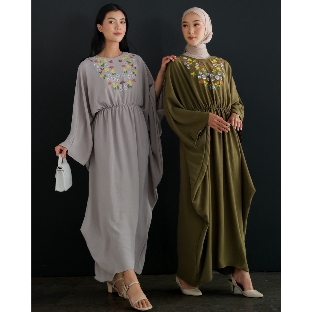 Myrubylicious CITYA KAFTAN KODE 2474 | KAFTAN | DRESS | BAJU MUSLIMAH | KAFTAN BORDIR | KAFTAN BUNGA