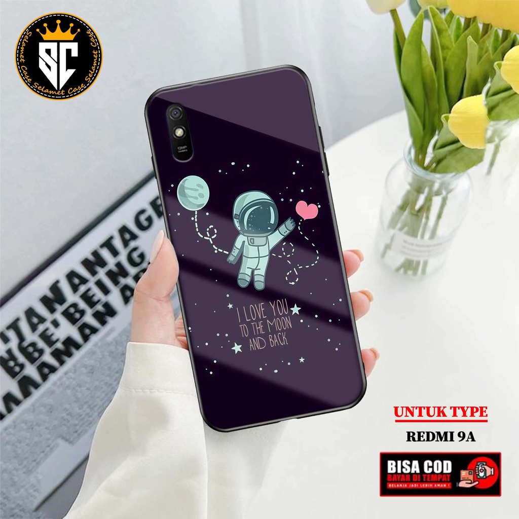 Case Xiaomi Redmi 9A Casing Xiaomi Redmi 9A Selamet Case [ASTRO] Softcase Glass - Hardcase Glossy - 