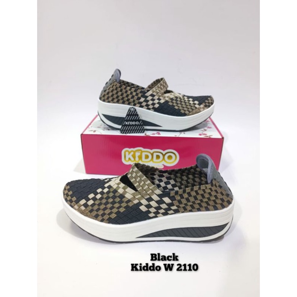 Sepatu Rajut KIDDO W2110 WEDGES ORIGINAL