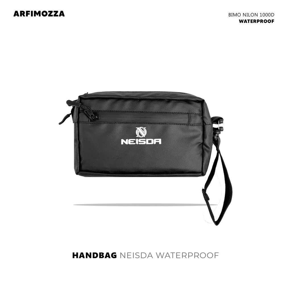 Handbag Waterproof Black NEISDA 002 Slingbag - Pouch Bag - Hanging Bag - Tas Selempang Pria