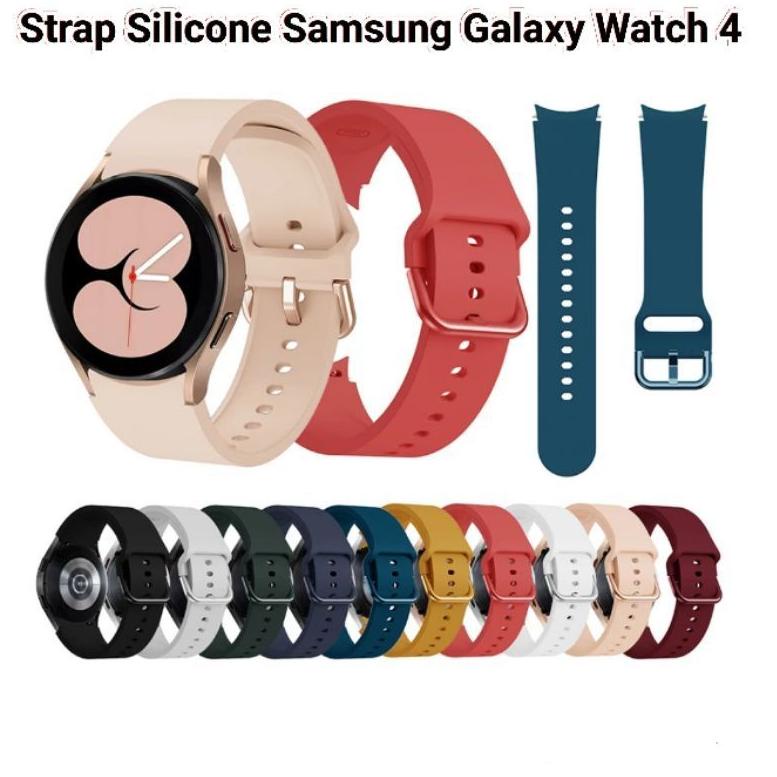 [Original] Strap Silicone Samsung Galaxy Watch 4 Classic 40mm 42mm 44mm 46mm Silicon Tali Jam