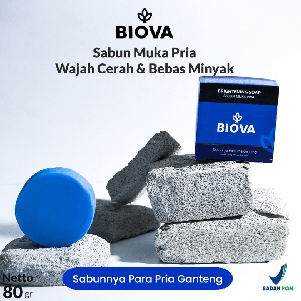 Sabun Cuci Muka Pria Untuk Kulit Cerah Bebas Minyak & Jerawat BPOM