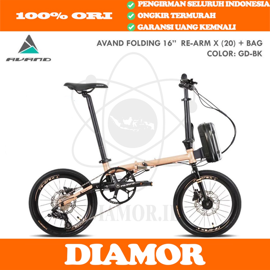 Avand Re Arm X Sepeda Lipat 16 inch Hydraulic 10 Speed