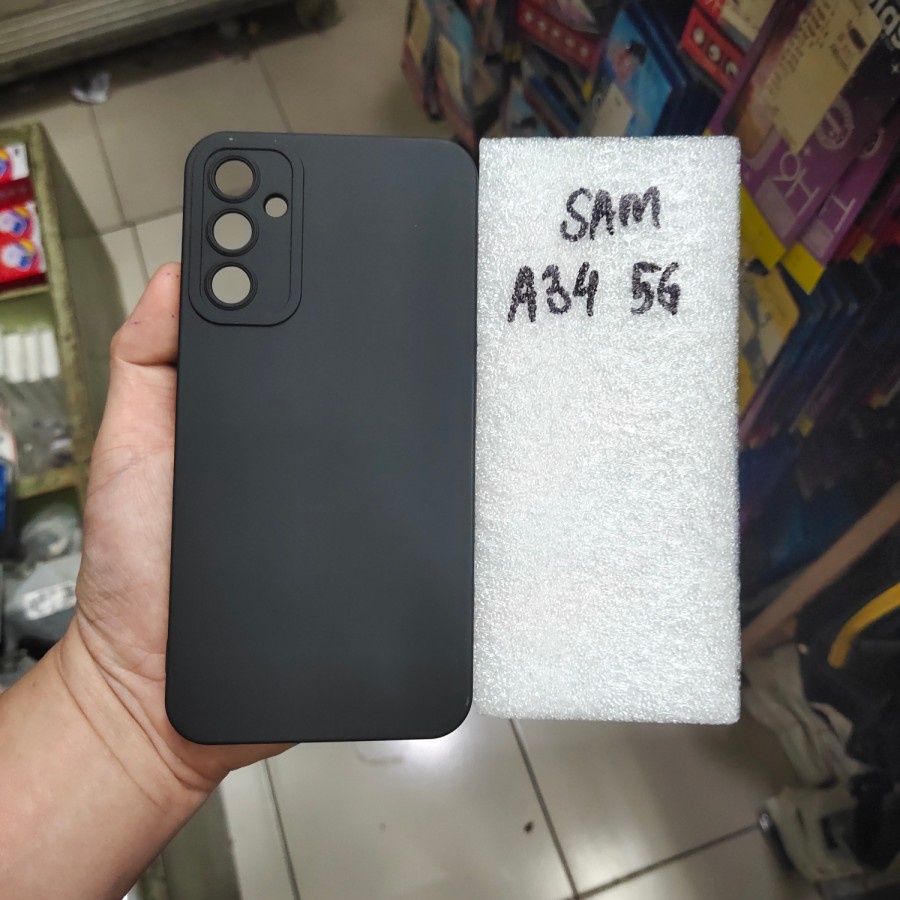 SAMSUNG S20 , A54 5G , A34 5G karet softcase silikon karet hitam mantap