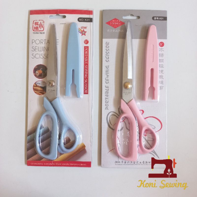 

Portable Sewing Scissor/Gunting Jahit/Gunting Kain Portable dengan tutup sarung