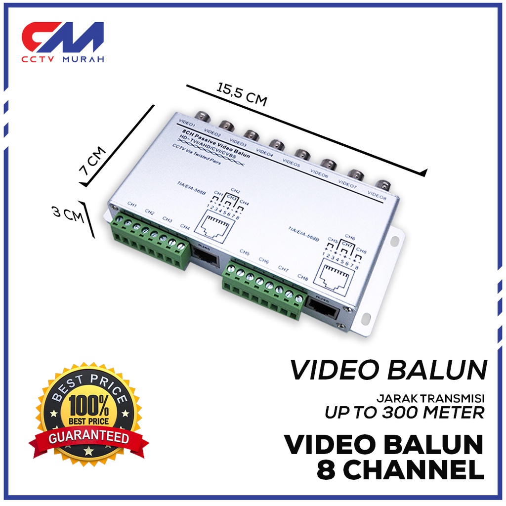 BALUN AHD 8CH PASSIVE