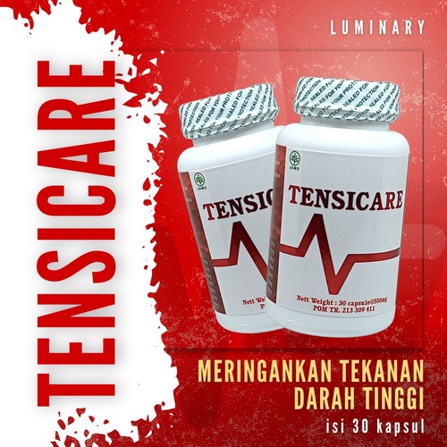 [COD] Obat Hipertensi Herbal Penurun Darah Tinggi Tensicare Multivitamin - 1 Botol isi 30 kapsul