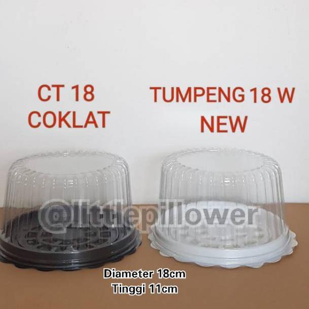 TERMURAH (ISI 20PCS - CT18 COK/PUT) Mika Tumpeng Mini DIAMETER 18CM/ Mika Tart/ Mika Bolu Bulat/ Tra