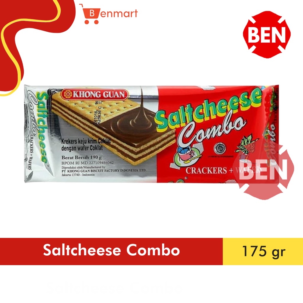 

Saltcheese Combo 175g 175gr 175 gr Biskuit Wafer Khong Guan Coklat