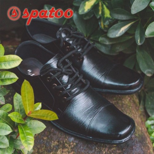 Sepatu Pantofel Pria SPATOO 190 Talian Bahan Kulit Asli Sepatu Kerja / Sepatu Formal / Sepatu Dinas