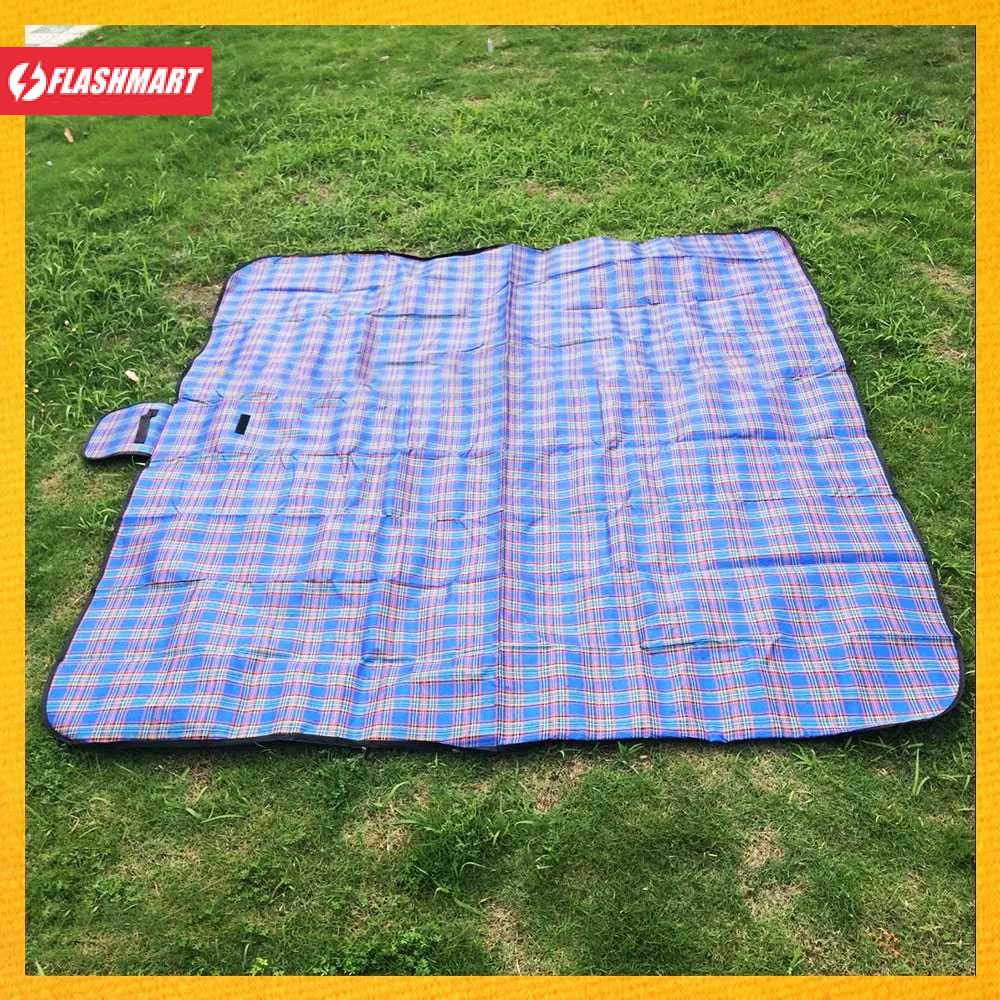 Flashmart Matras Camping Lipat Oxford Waterproof Picnic Blanket 1.5x2 m - V15